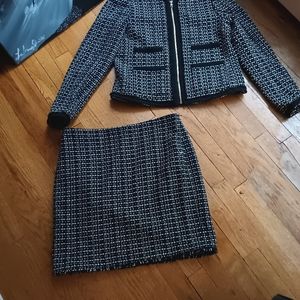 Pre loved twill Ann Taylor skirt and jacket